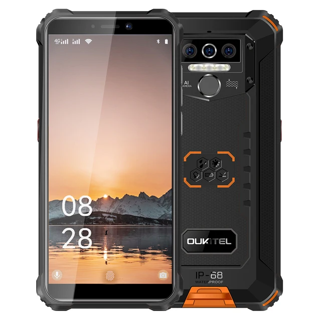 Oukitel WP5 IP68 Waterproof 4G Rugged SmartPhone 5.5 Inch 8000mAh Mobile Phone 4GB 32GB Triple Camera Cell Phone 2
