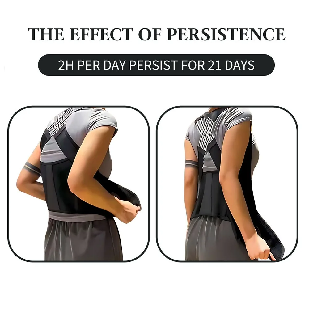 Magnetic Therapy Back Posture Corrector With Adjustable Shoulder Support For Sitting Posture Correction Breathable And Shaping 6