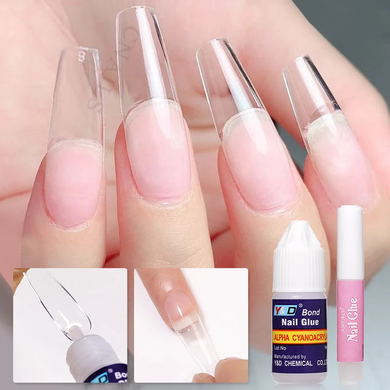 Nail Glue for Acrylic Nail Tips Fast-Dry Professional nail glue