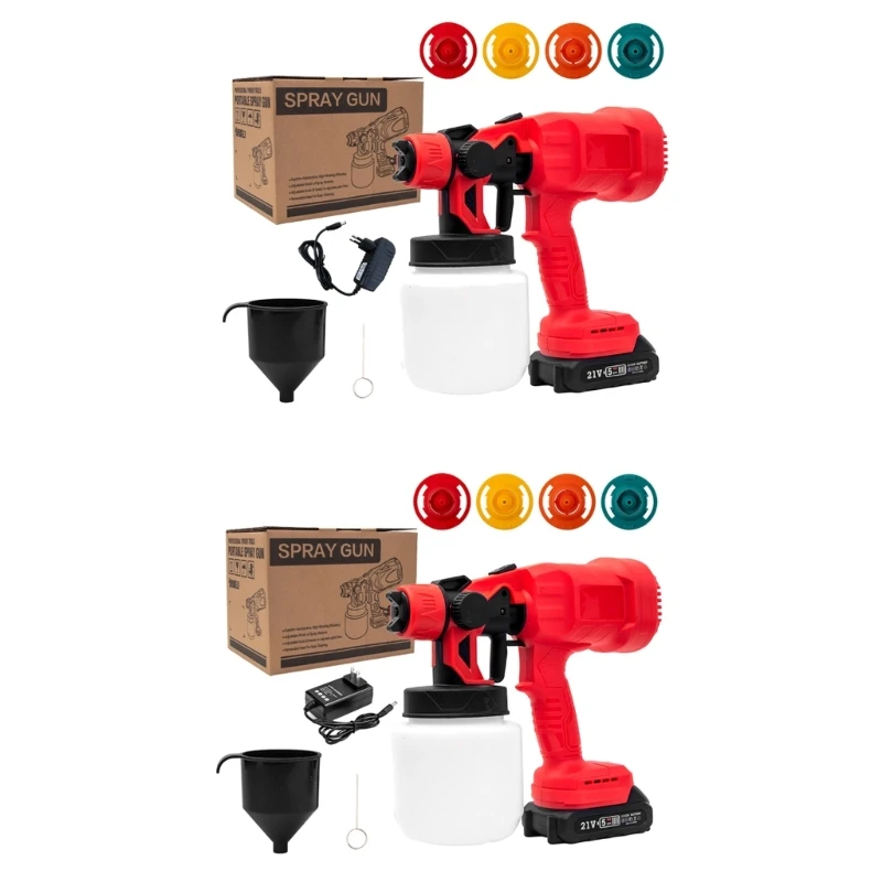 

K1KA Paint Sprayer 600W HVLP Electric Paint Guns with 3 Patterns Paint Sprayers for Interior Exterior Furniture