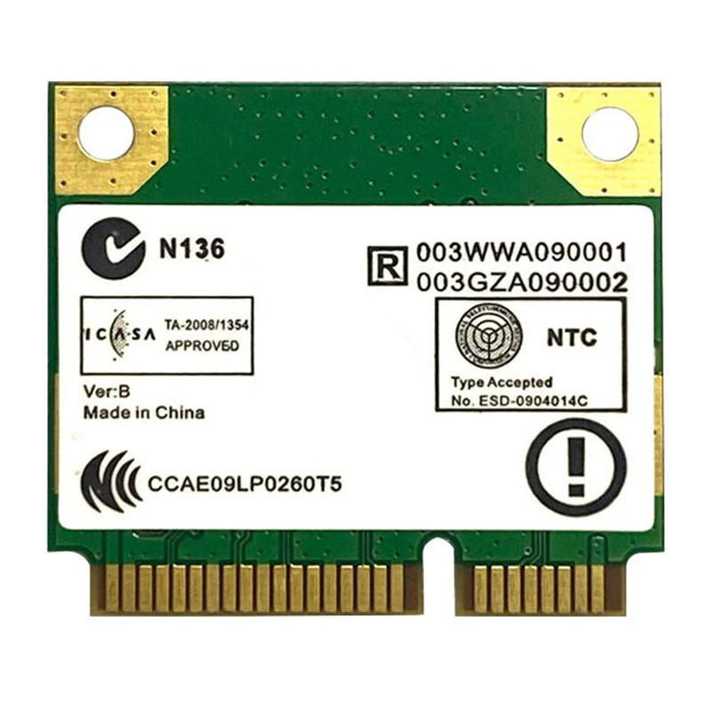 

RTL8822CE Двухчастотная гигабитная сетевая карта Wifi Bluetooth 5,0 мини PCIE беспроводной модуль 867 Мбит/с сетевая карта