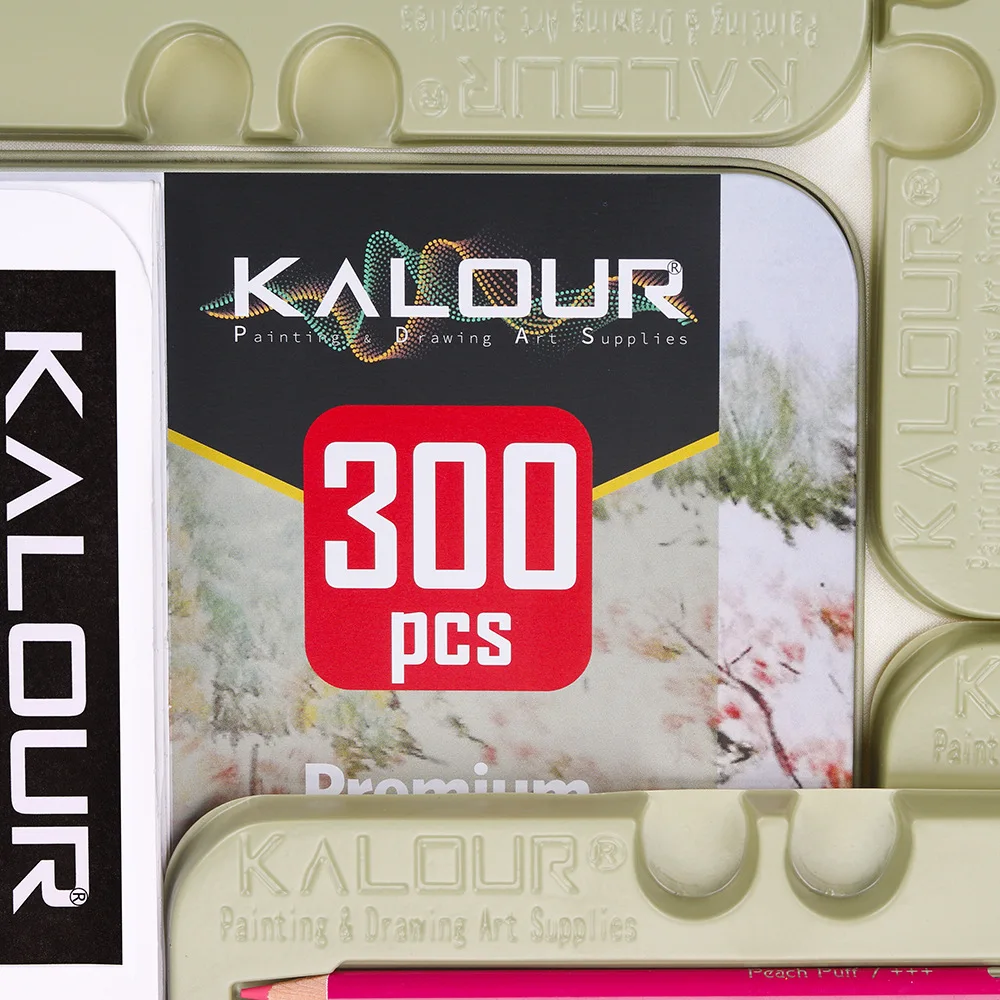 Kalour-Juego de lápices de colores profesionales, 300 colores, núcleo suave  altamente pigmentado, perfecto para adultos, artistas y principiantes -  AliExpress