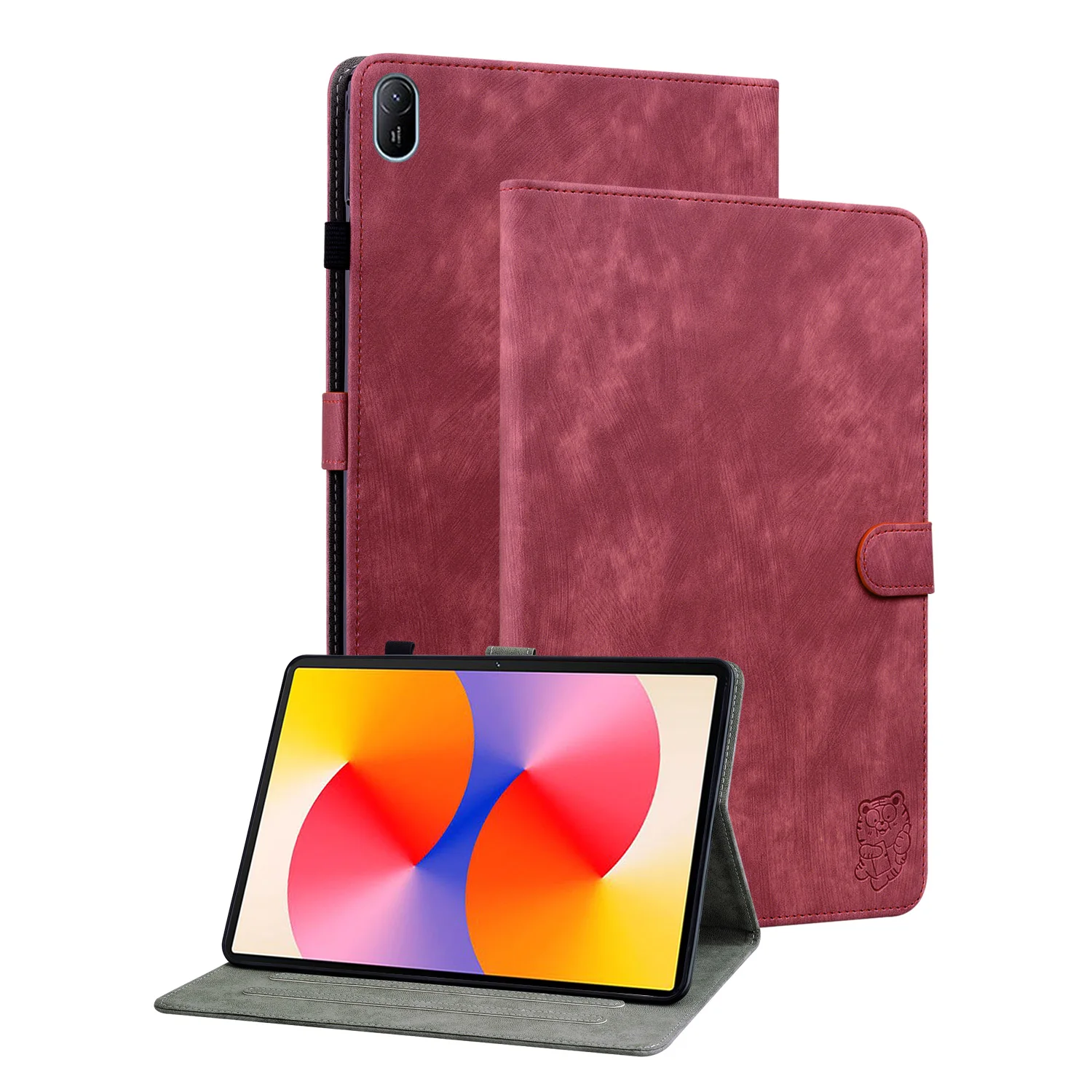 Elegant Soft TPU Back Case with Adjustable Stand and Luxury PU Leather Card Slots