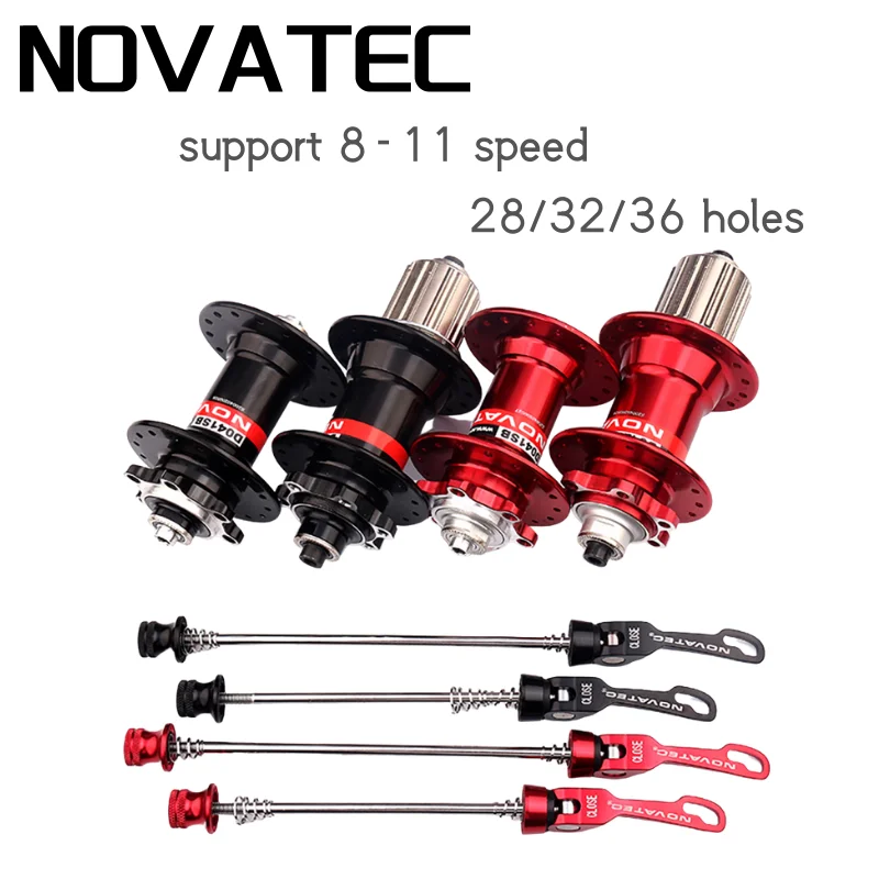 NOVATEC Mountain Bike Hub D041SB D042SB 32/36 Holes MTB Bushing for 8/9/10/11 Speed MTB Disc