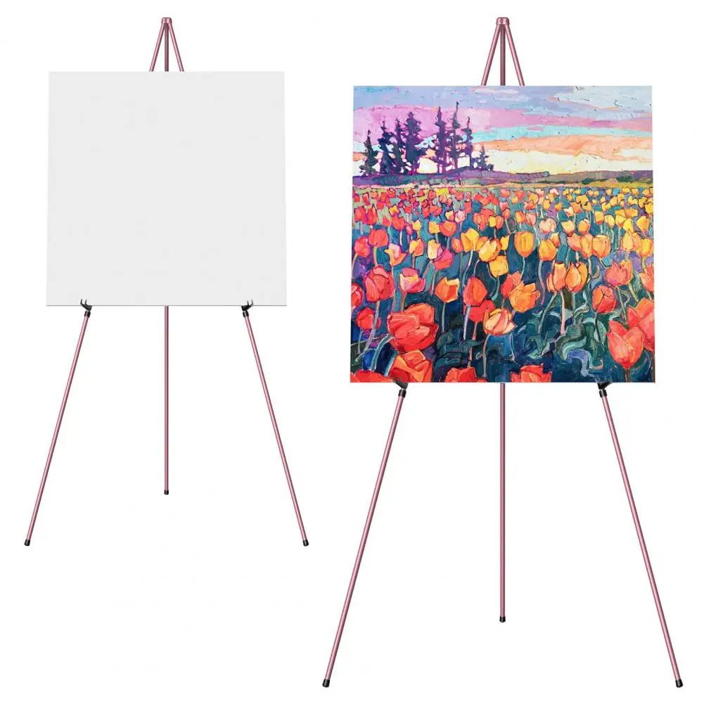 Adjustable Easel Stand Portable Metal Tripod Easel Stand for Canvas Art Display Wedding Sign Collapsible Painting