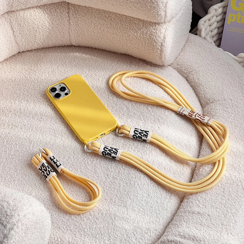 Versatile 3-in-1 Portable Crossbody Lanyard Silicone Phone Case