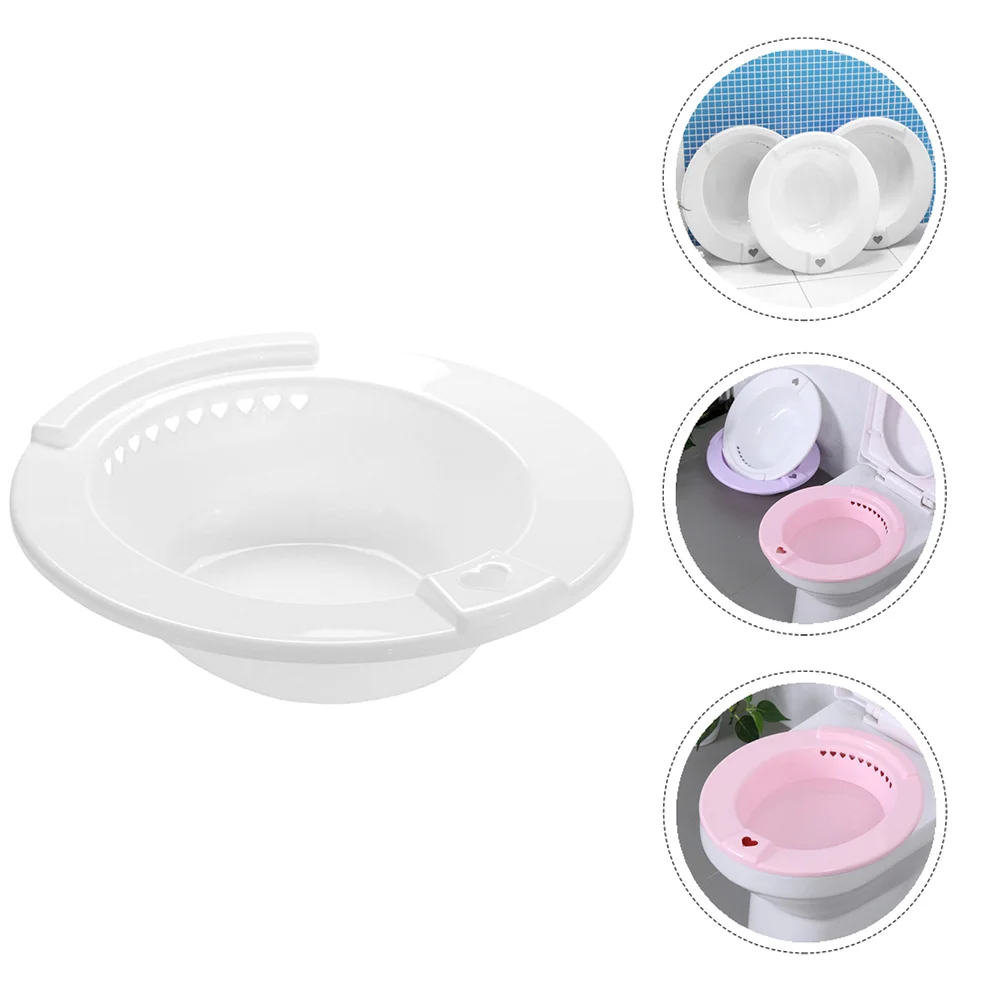 2 Pcs Plastic Sitz Bath Portable Tub Basin for Pregnant Women Hip Bath Toilet Bidet Home Nursing Hot