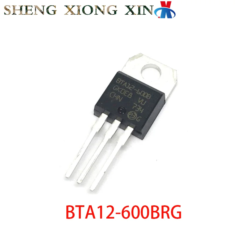 10pcs/lot NEW BTA12-600BRG TO-220 Thyristor BTA12-600B 600BRG Discrete Semiconductors