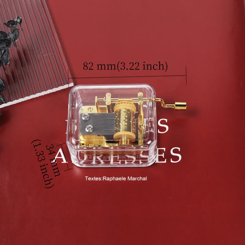 Music Box Mini Hand Crank Musical Box Collectibles Unique Best Gifts for Birthday Christmas Wedding Mother's Day 5