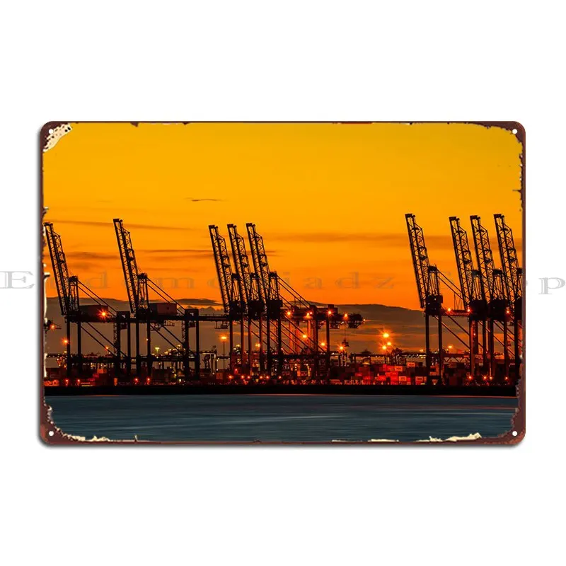 Port Metal Sign Bar Kitchen Cave Iron Garage Tin Sign Poster