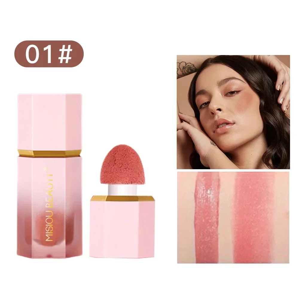 1pcs Drop Ship Make Up Liquid Blush Facial Nourishing Blusher Gel Cream Multi-purpose Lip Gloss Makeup Blush Wholesale 4