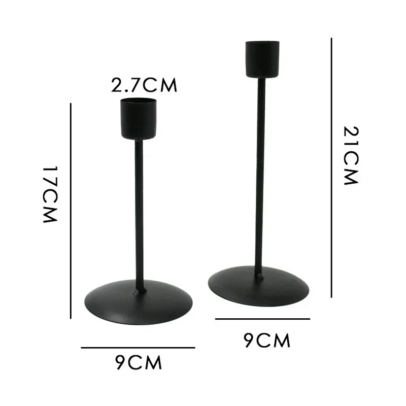 Candle Holders Nordic Single Head Iron Art Candleholder Wedding Decoration Romantic Atmosphere Candlelight Dinner Candle Cup candle holders