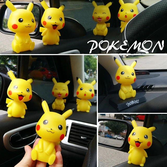 Pokemon Pikachu Cartoon Puppe Auto Innen Rückspiegel Anhänger Auto  Ornamente Hohe-ende Aromatherapie Licht Luxus Auto