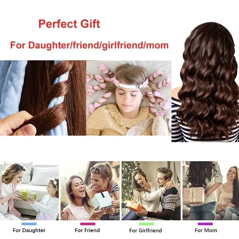 Octopus Heatless Hair Curler No Heat Heatless Curls Rod Headband Sleeping Head Bands No Heat DIY Hair Styling Tools Curler hair styling tool hair curling tools