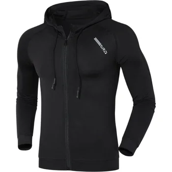 Abrigo cortaviento de ciclismo sudadera con capucha para gimnasio, chaqueta elástica sudadera deportiva para exteriores con gorro S933 4