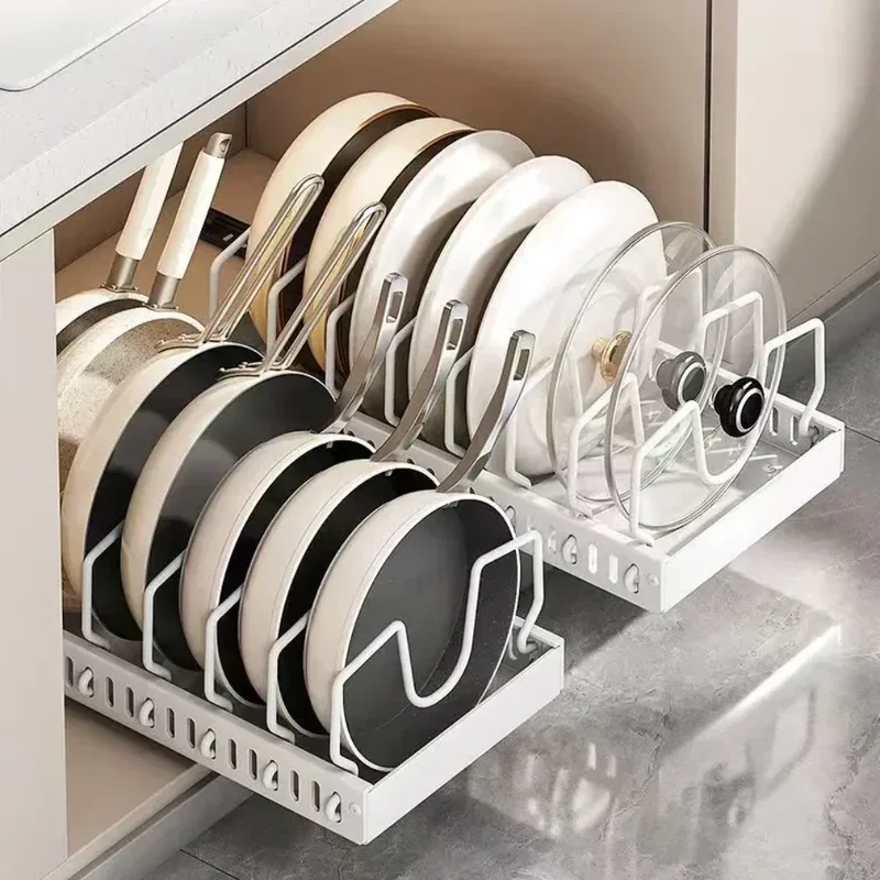 Pull-Out Pot Organizer Rack 4