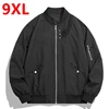 Spring Autumn Men's Baseball Suit Plus Size Jacket Trendy Long sleeved Stand up Neck Loose 150kg 9xl bomber jacket men 1