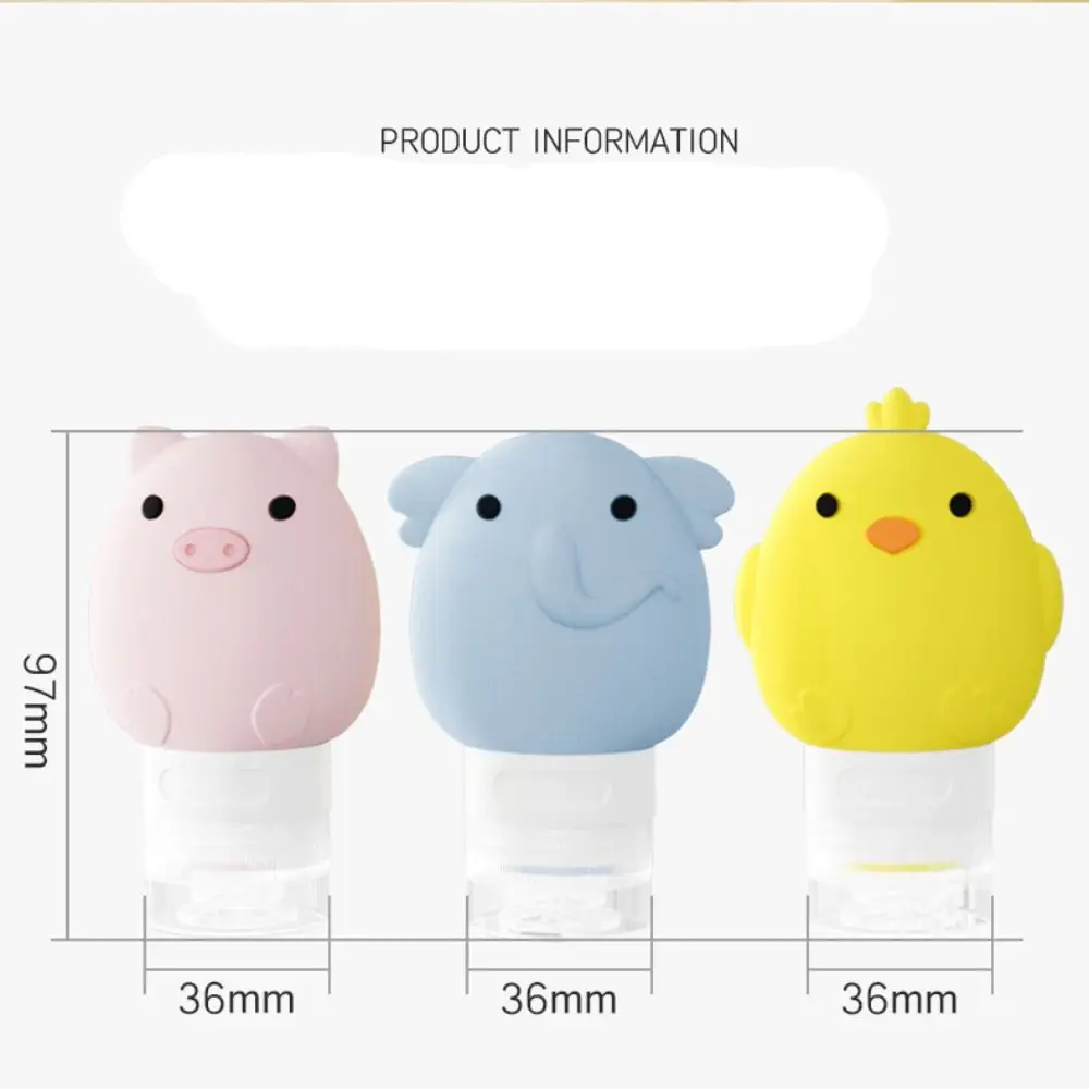 New 60ml Refillable Empty Bottle Mini Portable Squeeze Tube Bottle Leak-proof Toiletry Storage Lotion Shampoo Bottle