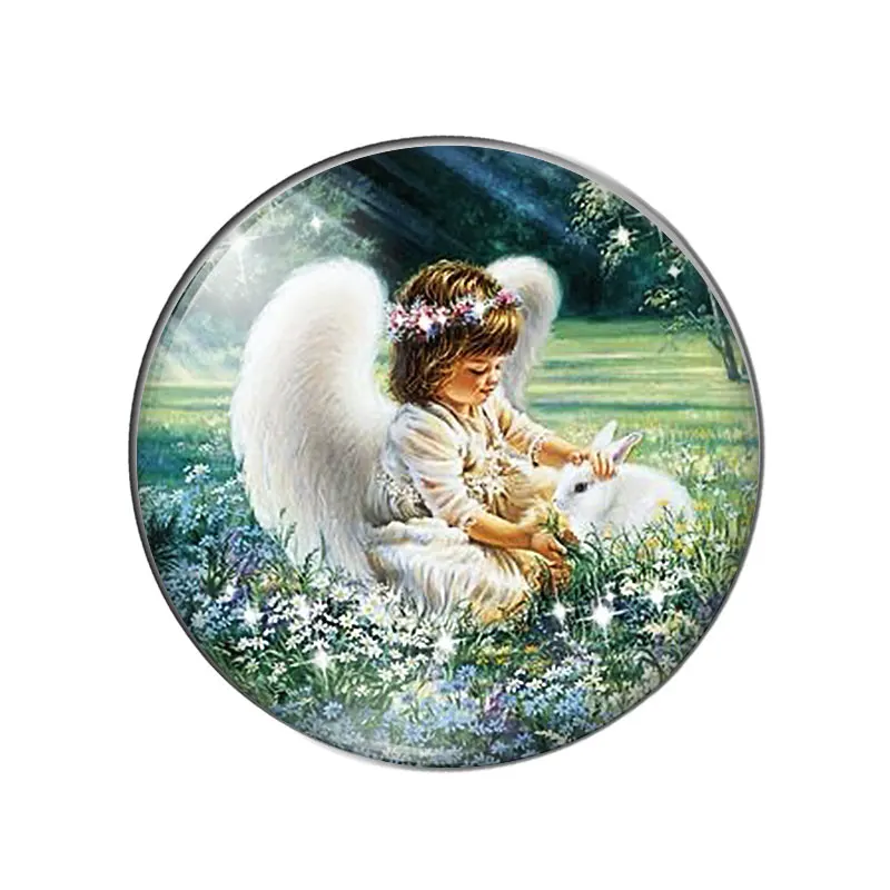 新ヴィンテージかわいい天使赤ちゃんの絵画10個12ミリメートル/18