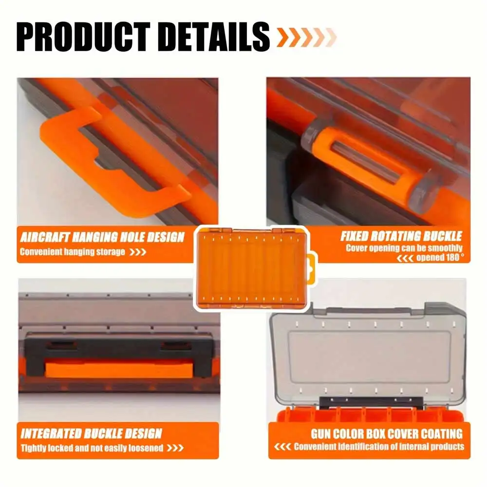 CAZULO Premium Double-Sided U-Shaped Fishing Gear Storage Box