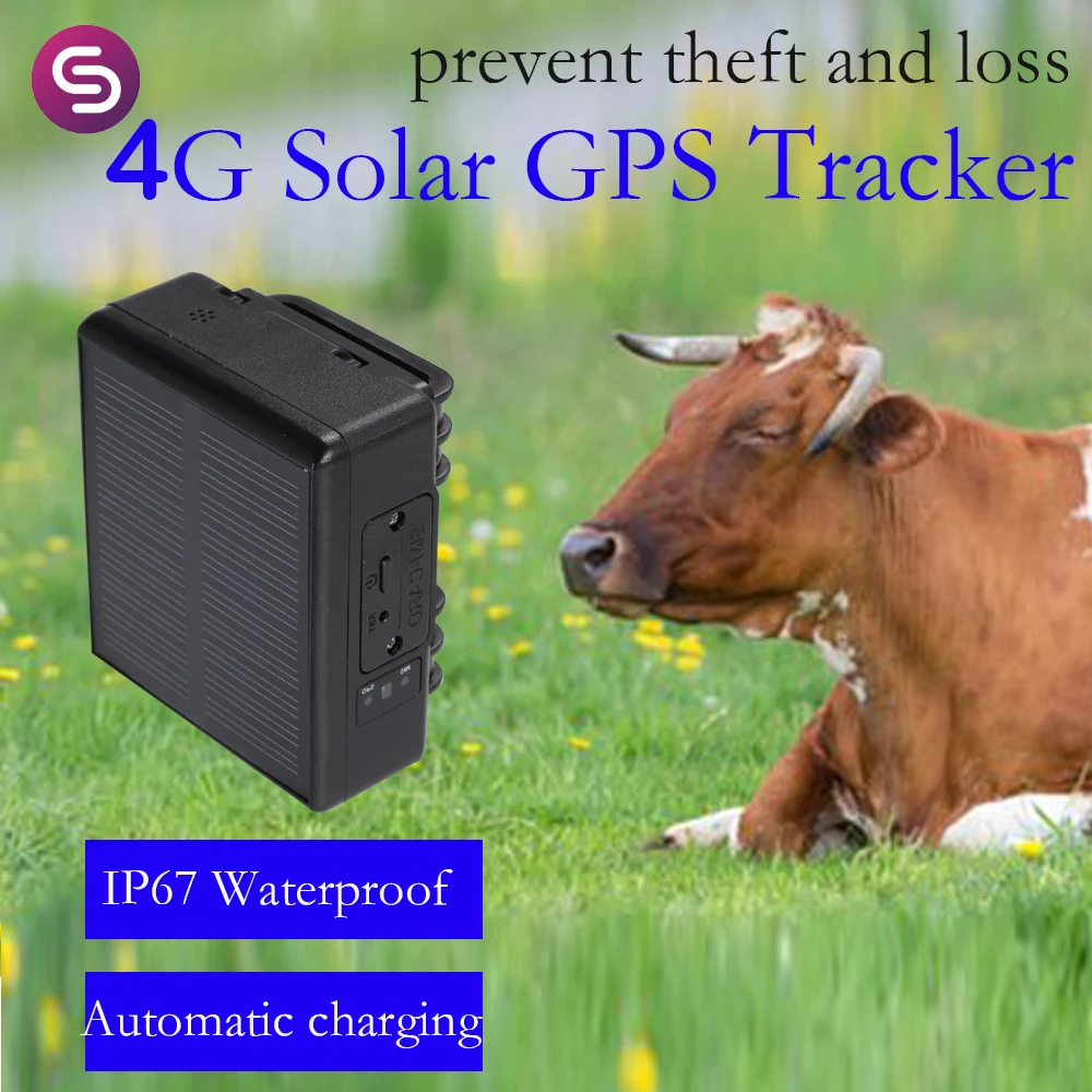 Mini Solar GPS Tracker RF-V24 2G 4G 4000mAh WIFI Cattle Cow Sheep Horse Camel Pets Tracking Device Person pet smart gps locator