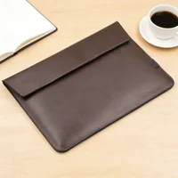 Étui pour ordinateur portable en cuir PU, design simple, 13/14/15/16 pouces, pour M1 MacBook Air 13.6 Pro 14 16, pochette pour ordinateur portable HP Dell Huawei 4