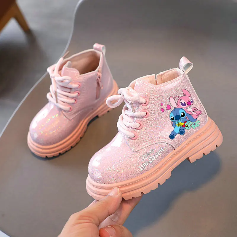 Children Boots Winter velvet Ankle Anime Cartoon Girl Flat Bottom Warm Toddler Boys Casual Shoes