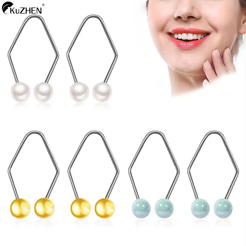 

1Pairs Women Dimple Makers Natural Smile Dimple Trainer Creative Body Jewelry Accessories Artificial Dimple Creation For Cheeks