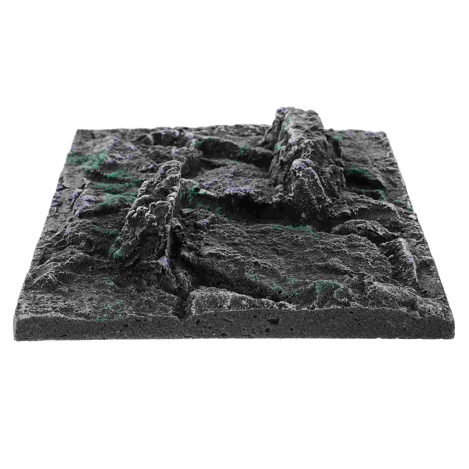 

Climbing Pet Box Background Board Landscaping Aquarium Tank Wallpaper Turtle Decor Ceramic Tile Lifelike Decoration Landscape