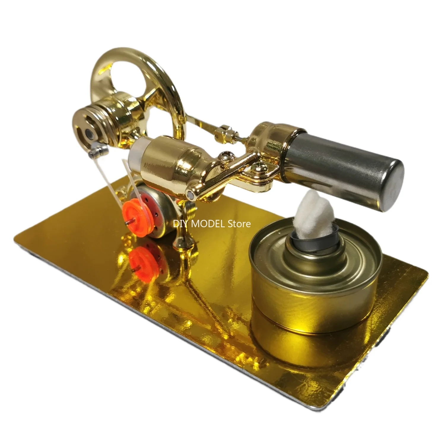 Stirling Engine Generator Steam Engine Metal Mechanical Model Physics ...
