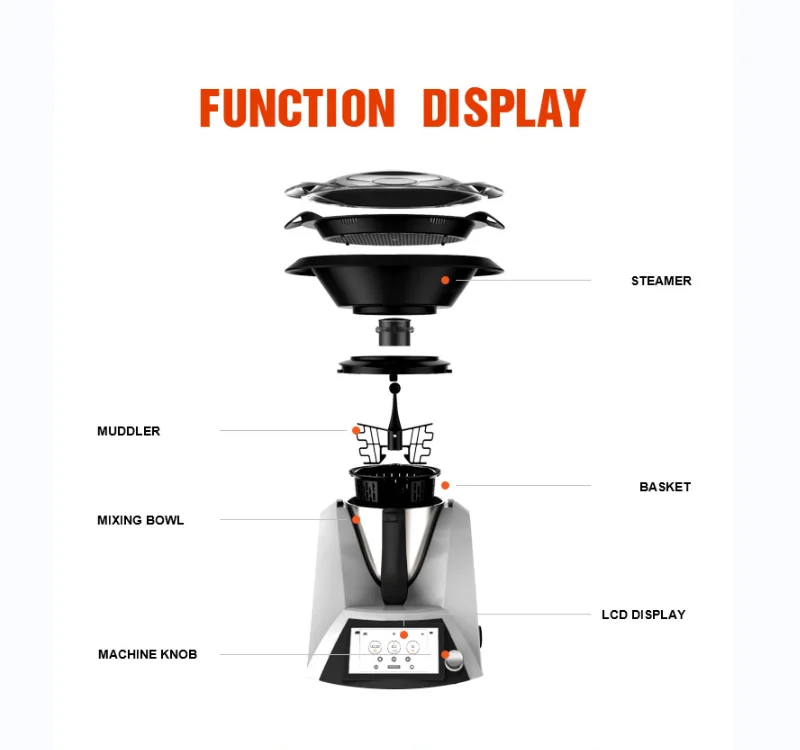 All In One Multifunction Kitchen Good Market Tm5 Thermomixe T6 Complete  bimby Thermomixer food processor cooking - AliExpress