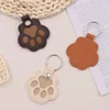 Pet Hair Memorial Keychain PU Leather Keepsake Locket for Cat Dog Fur Pet Hair Storage Pendant Handbag Hanging Accessories 2