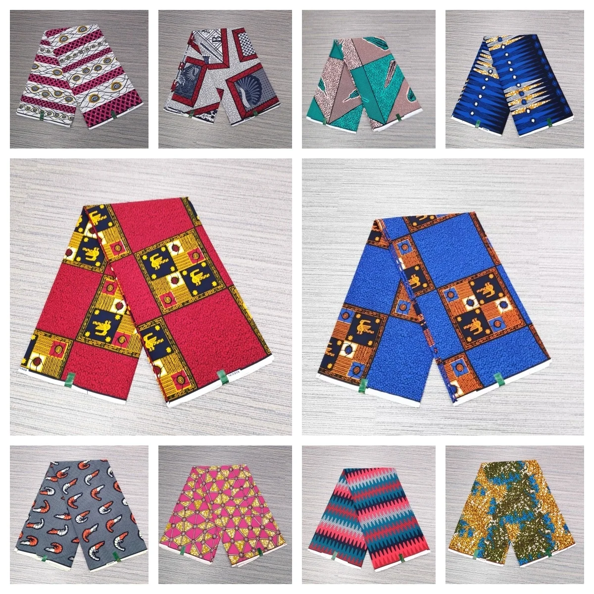 2024 New Ankara African Real Wax Fabric Tessuto Nigeriano Con Stampa A Cera Tessuto 100% Cotone Stile Ghana Di Alta Qualità Per Le Donne Pagne