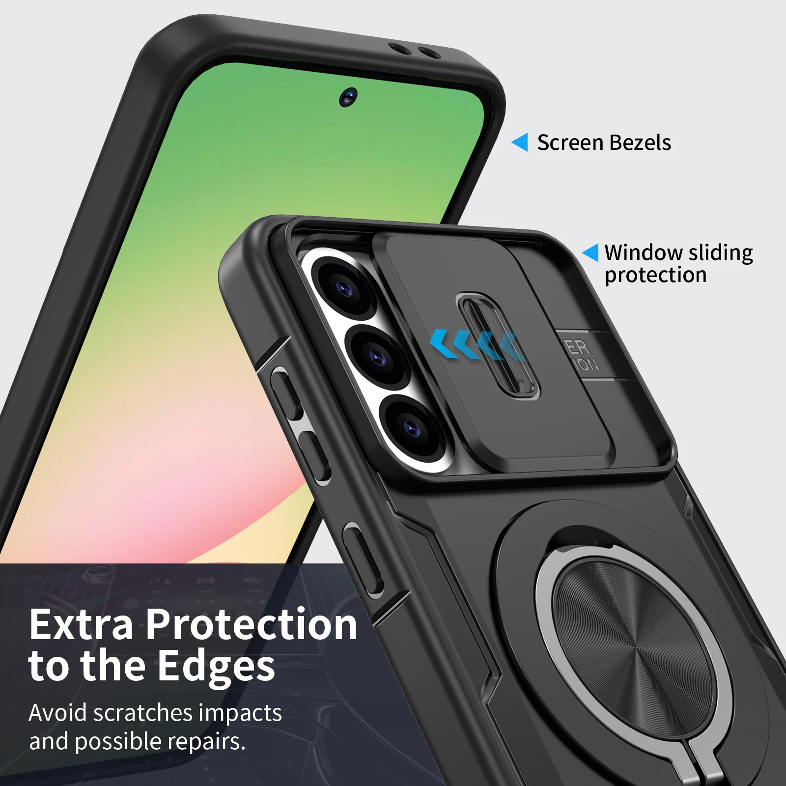 Phone Accessories Coque Funda Case for Samsung Galaxy S26 Ultra S23 S22 S24 S25 Plus 5G S 26 25 Anti-Knock Back Covers 5