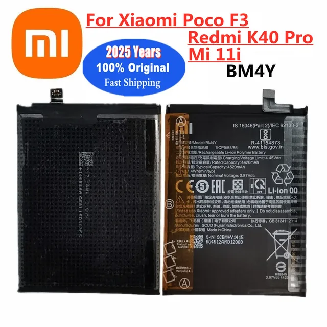 Batteria Ricambio Per Xiaomi Redmi K40 / Poco F3 - 4520mAh Con Kit Strumenti E Adesivi - Foto 6