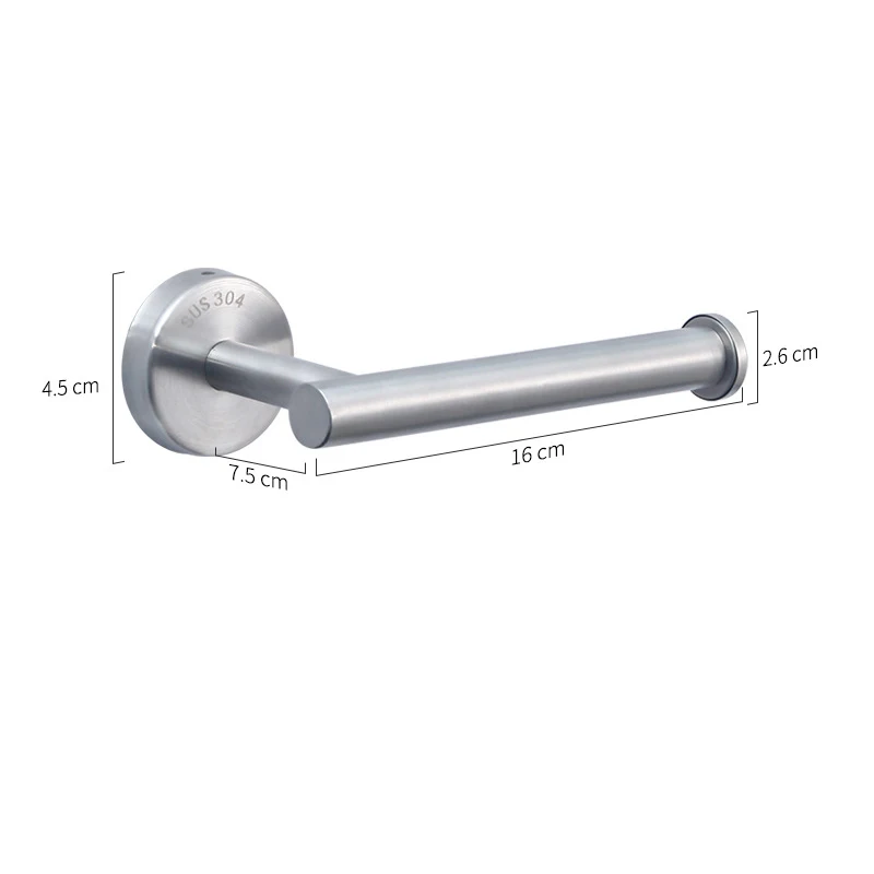 Stainless Toilet Roll Paper Towel Holder Rack hanger wall mount drill Gold silver black Bathroom Tissue wc Organizers