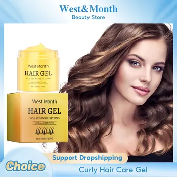 Curly Hair Care Cream Big Waves Repair Damaged Dry Frizz Hair Smooth Soften Hydrating Long Lasting Fixing Styling Hair Gel Mask