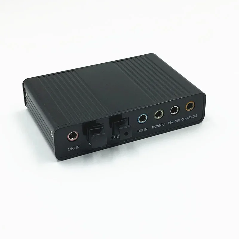 Usb 2.0 Placa de Som Canais 7.1 e 5.1 Placa de Áudio Externa Óptica Controlador Spdif para pc Laptop Desktop Tablet - Imagem 3
