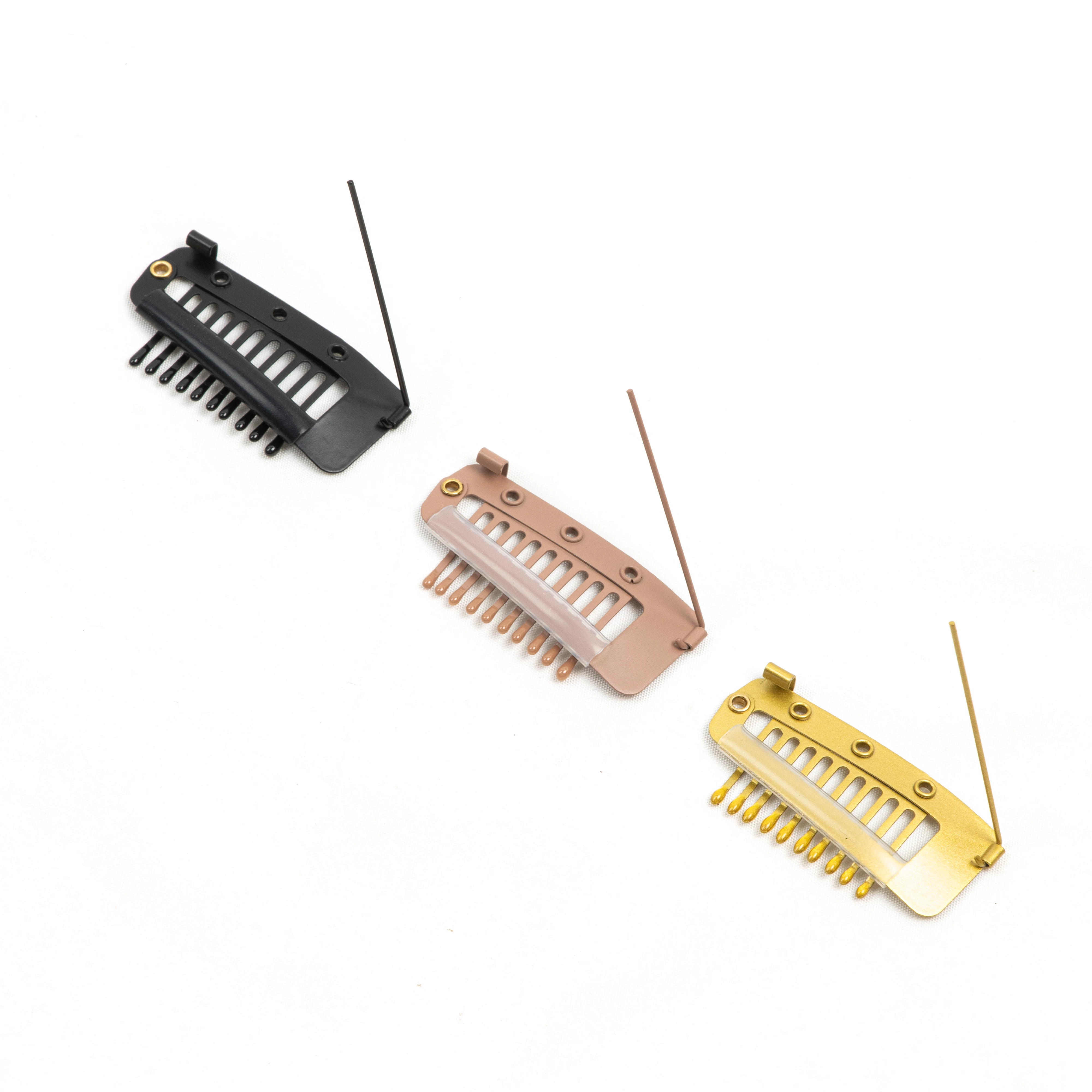 10 pz/20 pz/50 pz clip nell'estensione dei capelli parrucca clip per capelli umani frangia snap clip di capelli per estensioni pettine in metallo per chiusura - immagine 6