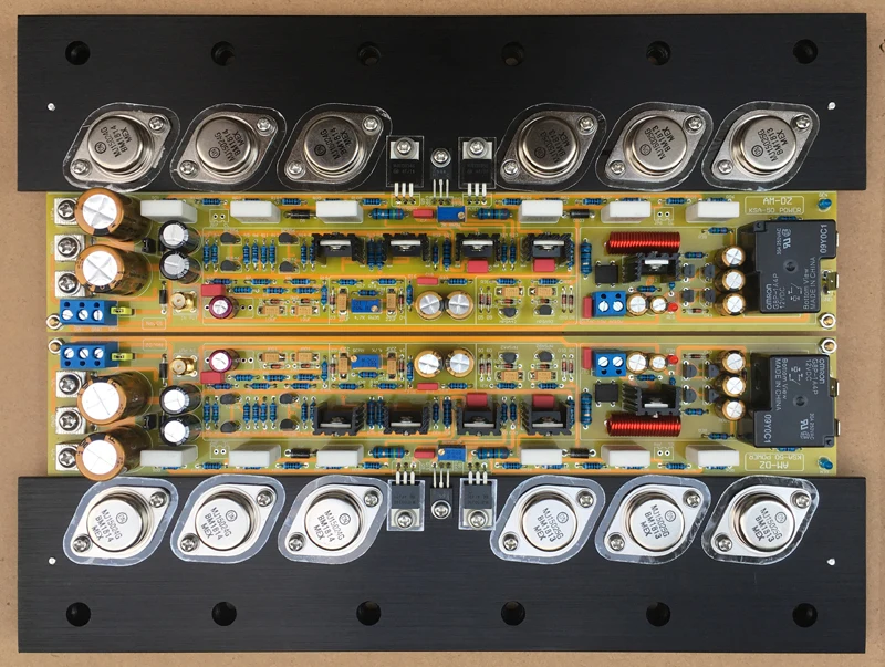 

A Pair Assembled Pure Class A MJ15024/15025 Amplifier Board 50W+50W Base KRELL KSA50 Cuicirt