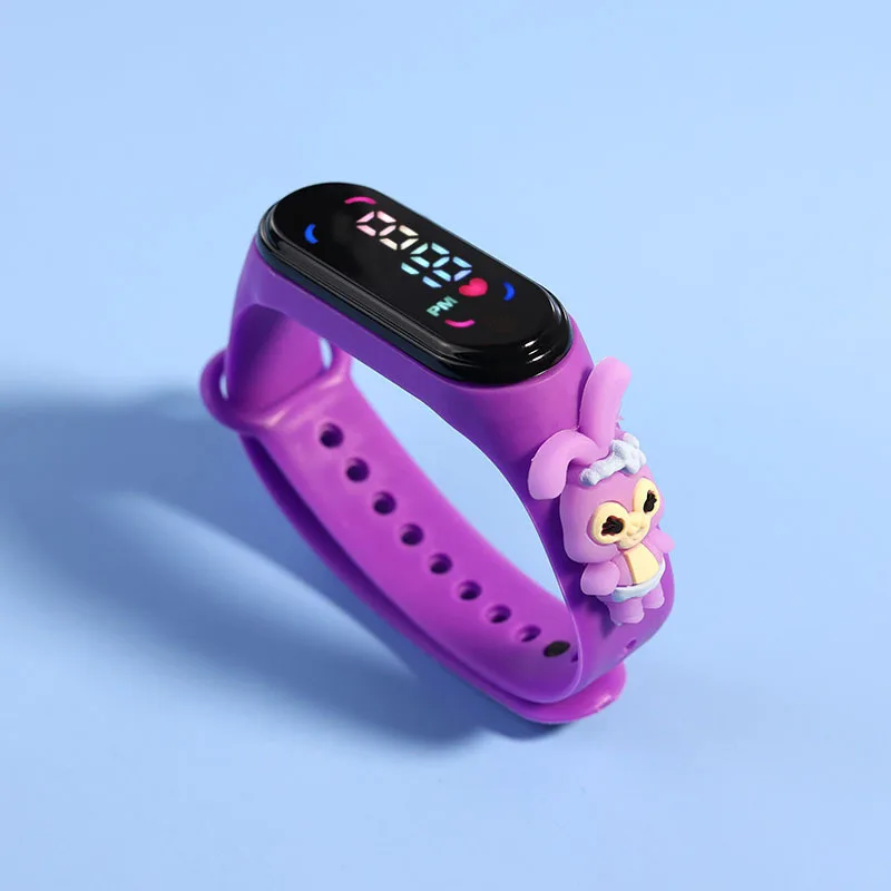Fashion Mickey Children Watches For Girls Electronic Bracelet Sports Touch LED Spiderman Doll Kids Watch Women Waterproof Clock 3