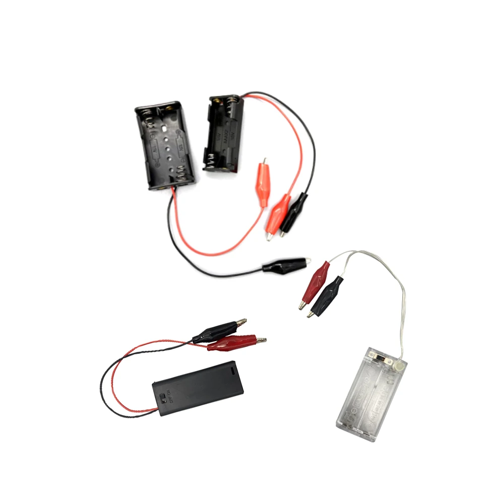 Aa Aaa Size Power Battery Storage Case Box Holder Leads Clip Con 2 Slot Per Gameboy Per Gb Gbp Gbc Ngpc Mainboard Test Use