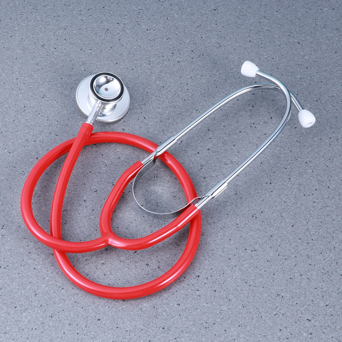 Portable Medical Stethoscope Dual Head Auscultation Device For Lung Examination Professional Grade Healthcare Equipment Red