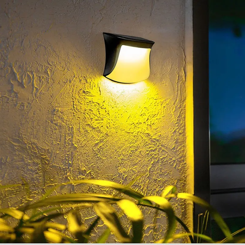 Garden Outdoor Lamp Courtyard Solar Garden Lamp Waterproof Deck Guardrail Wall Lamp Decorative Landscape Lamp Retro Lamp led solar stair light path outdoor waterproof wall lamp garden terrace guardrail step light landscape balcony fence solar lights