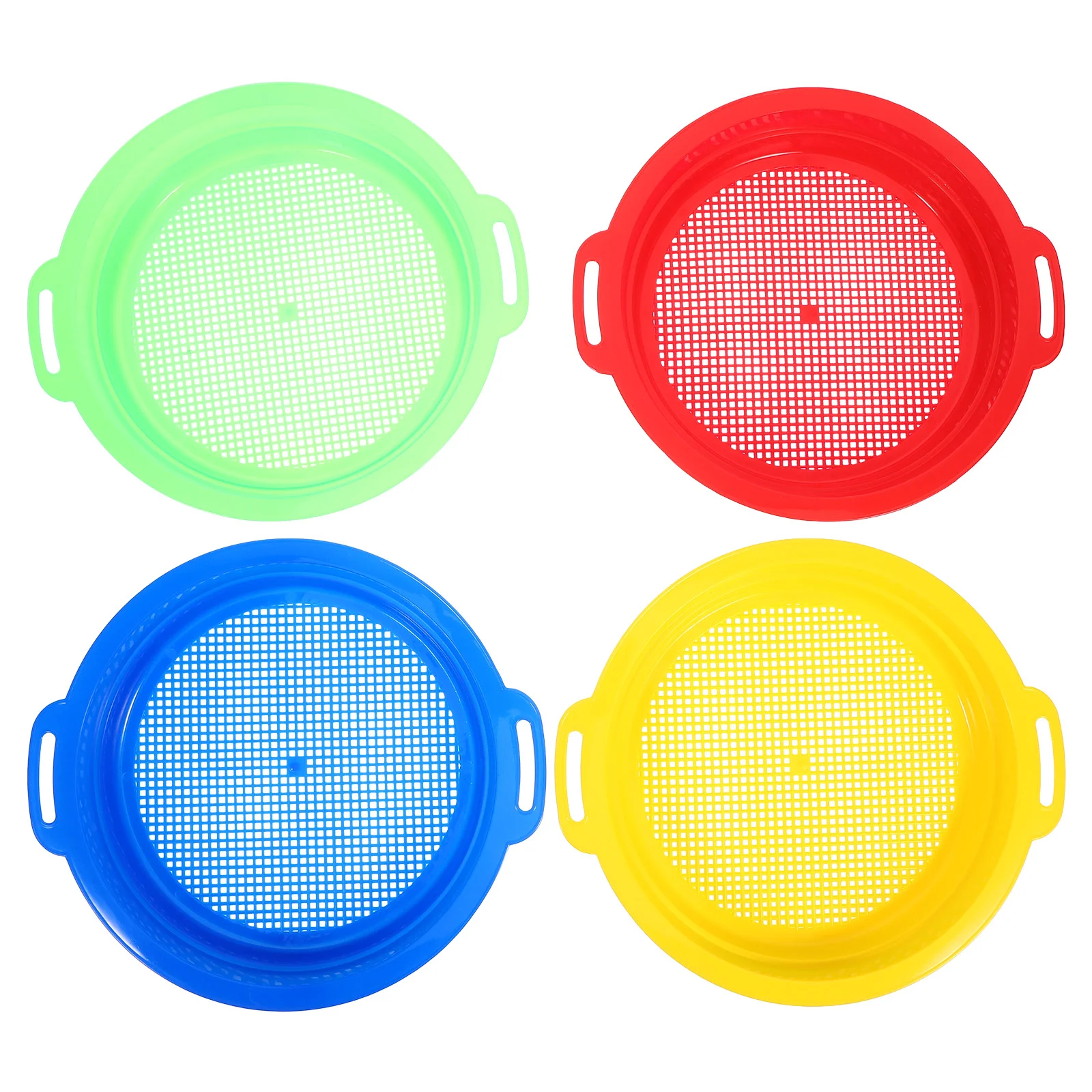 

4 Pcs Toy Shell Children's Mesh Toddler Toys Beach Sand Sieves Tool Kit Plastic Shovels Kids Summer