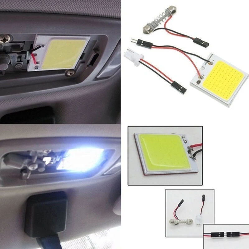 4 PCS Car Interior Accessories 18/24/48 SMD T10 4W 12V COB Car Interior Panel LED Lights Lamp Bulb Car Dome Light Car Panel