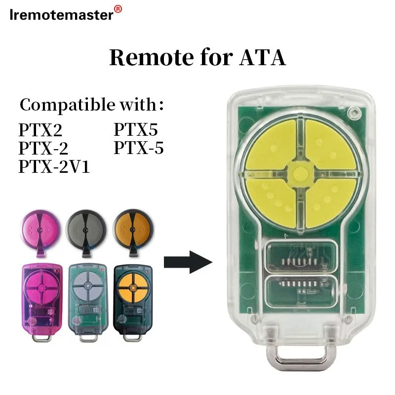 

ATA PTX5 PTX-5v1 Triocode GDO Garage Door Remote Control 433.92MHz Rolling Code Garage Door Opener Gate Transmiitter