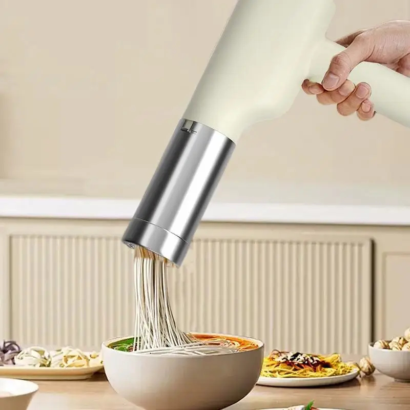 Electric Pasta Maker Machine Rechargeable Noodle Maker Cutter Automatic Electric Noodle Press Cutter With 6 Different