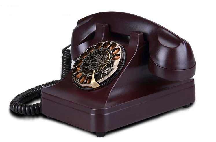 Description Picture 4 of itemRetro cordless GSM sim card revolve telephone Swivel Plate Rotary Dial Antique Landline Phone For Office Home Hotel house