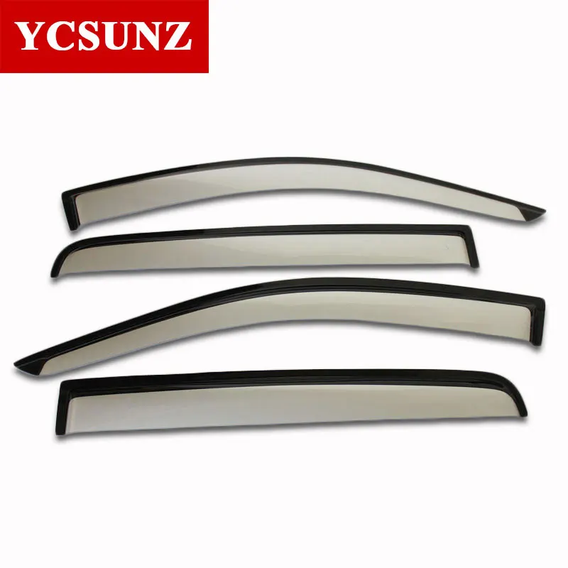 ABS Side Window Deflectors Car Wind Deflector Sun Guard For Ford Ranger Wildtrak T6 T7 T8 2012-Double Cabin